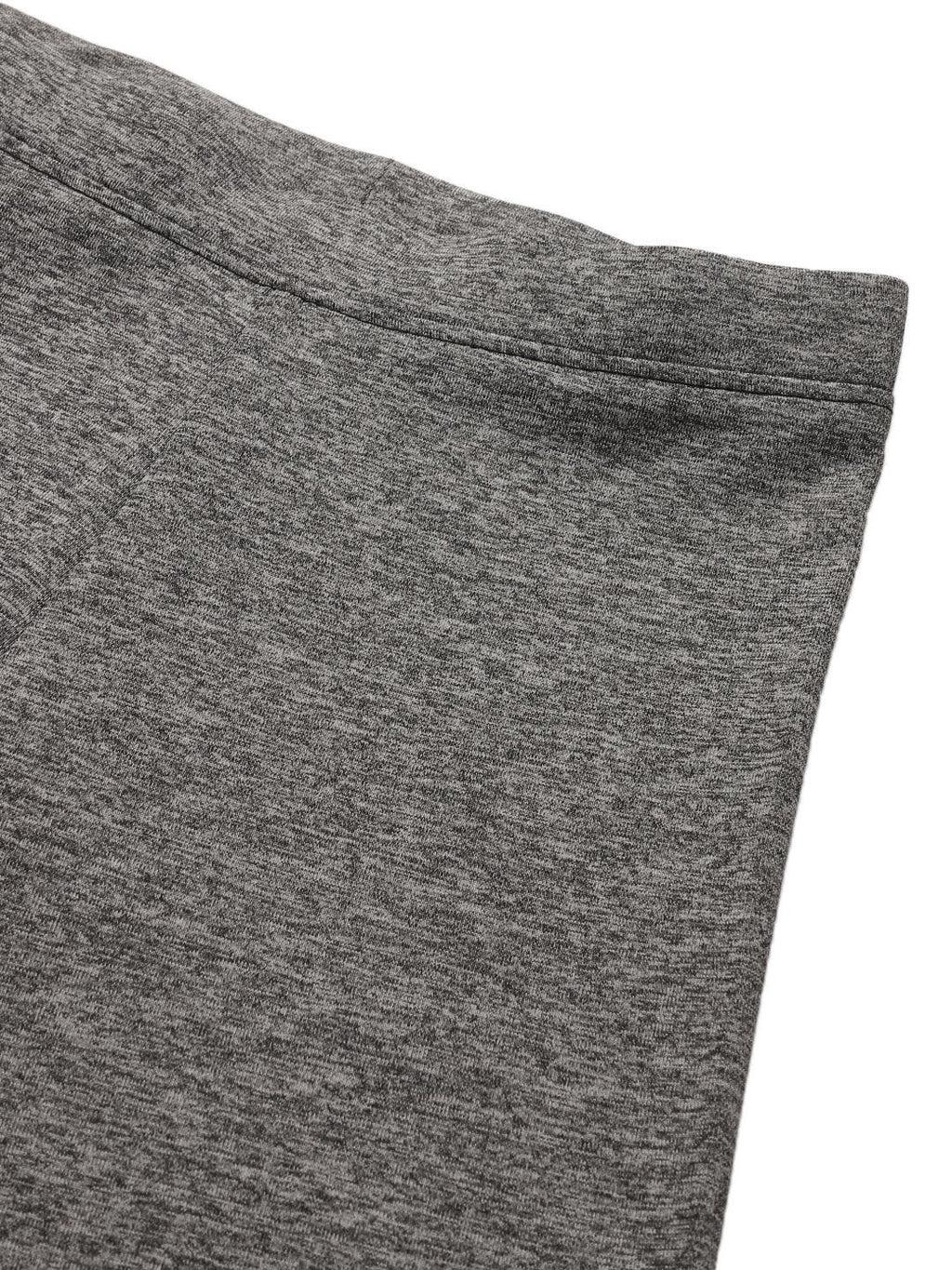 BLACK MELANGE SPORTY LEGGINGS - BLACK