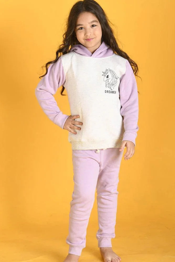 DREAMER HOODIE FLEECE SWEATSHIRT - ECRU MELANGE