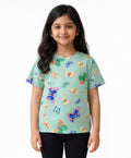 BUTTERFLY SHORT SLEEVES T-SHIRT - GREEN