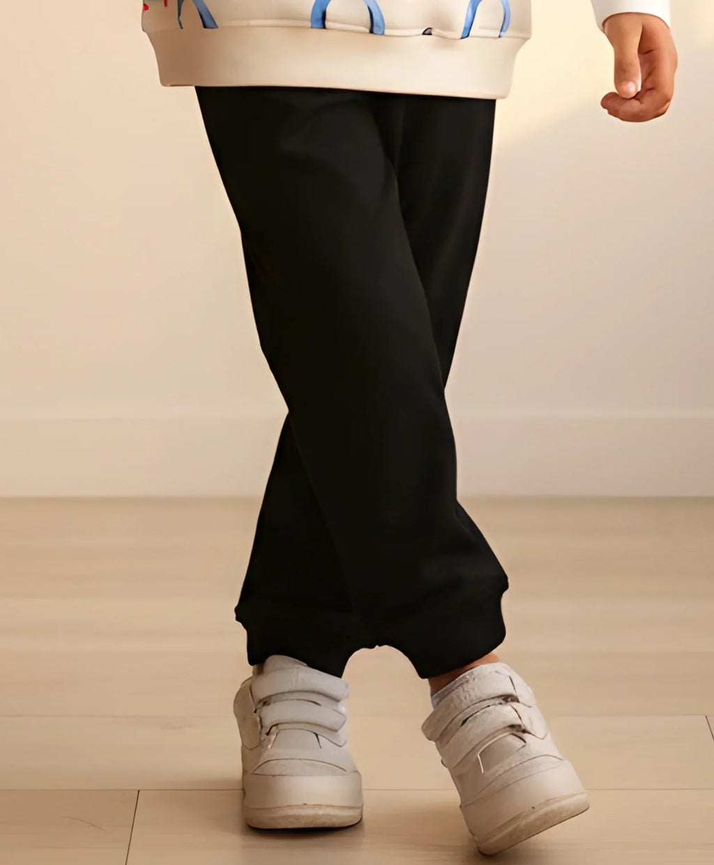 BLACK FLEECE WARM BOYS JOGGER - BLACK