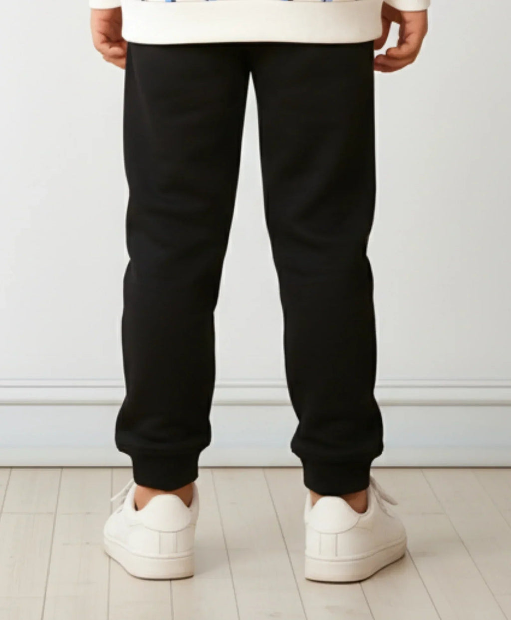 BLACK FLEECE WARM BOYS JOGGER - BLACK