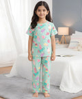 ICECREAM AQUA SHORT SLEEVES PYJAMA SET - AQUA