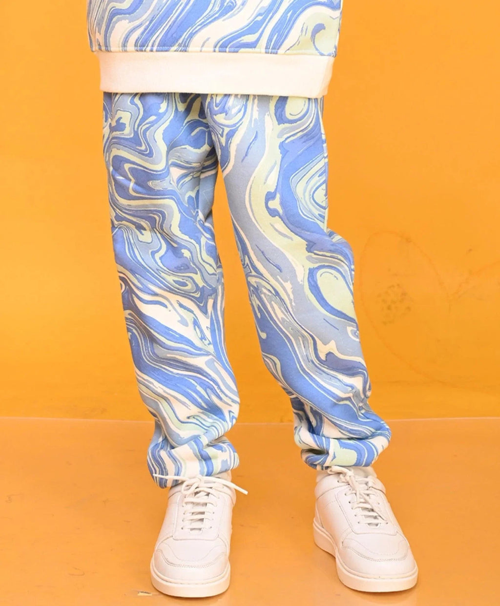 MARBLING BOYS FLEECE JOGGER - BLUE