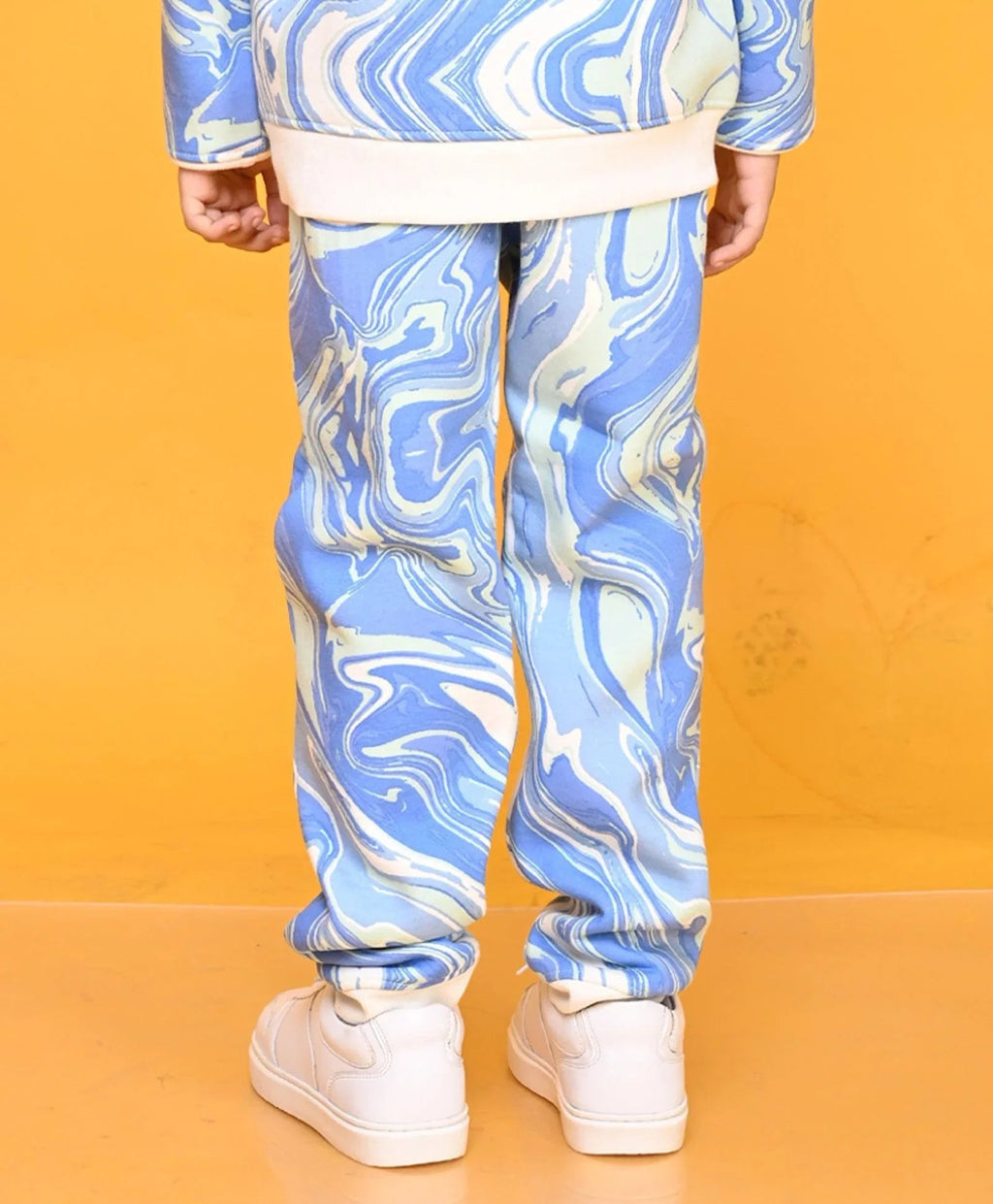 MARBLING BOYS FLEECE JOGGER - BLUE
