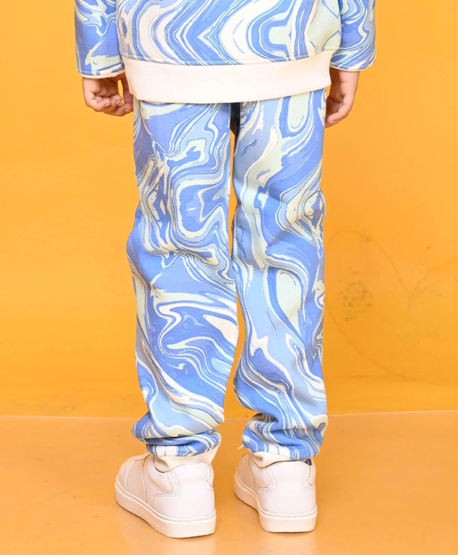 MARBLING BOYS FLEECE JOGGER - BLUE