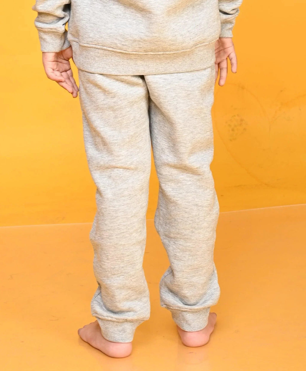 GREY MELANGE GIRLS FLEECE JOGGER - GREY MELANGE