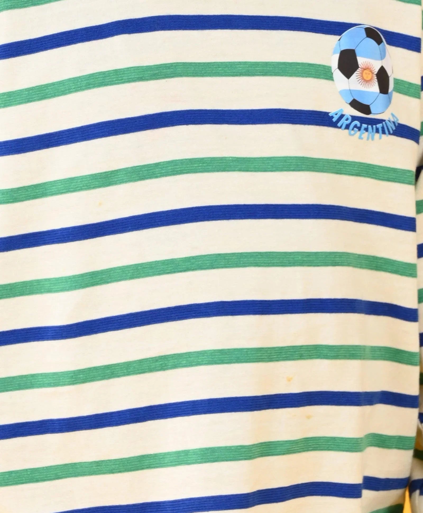 GREEN ECRU ROYAL STRIPE ARGENTINA LONG SLEEVE PYJAMA SET - MULTI