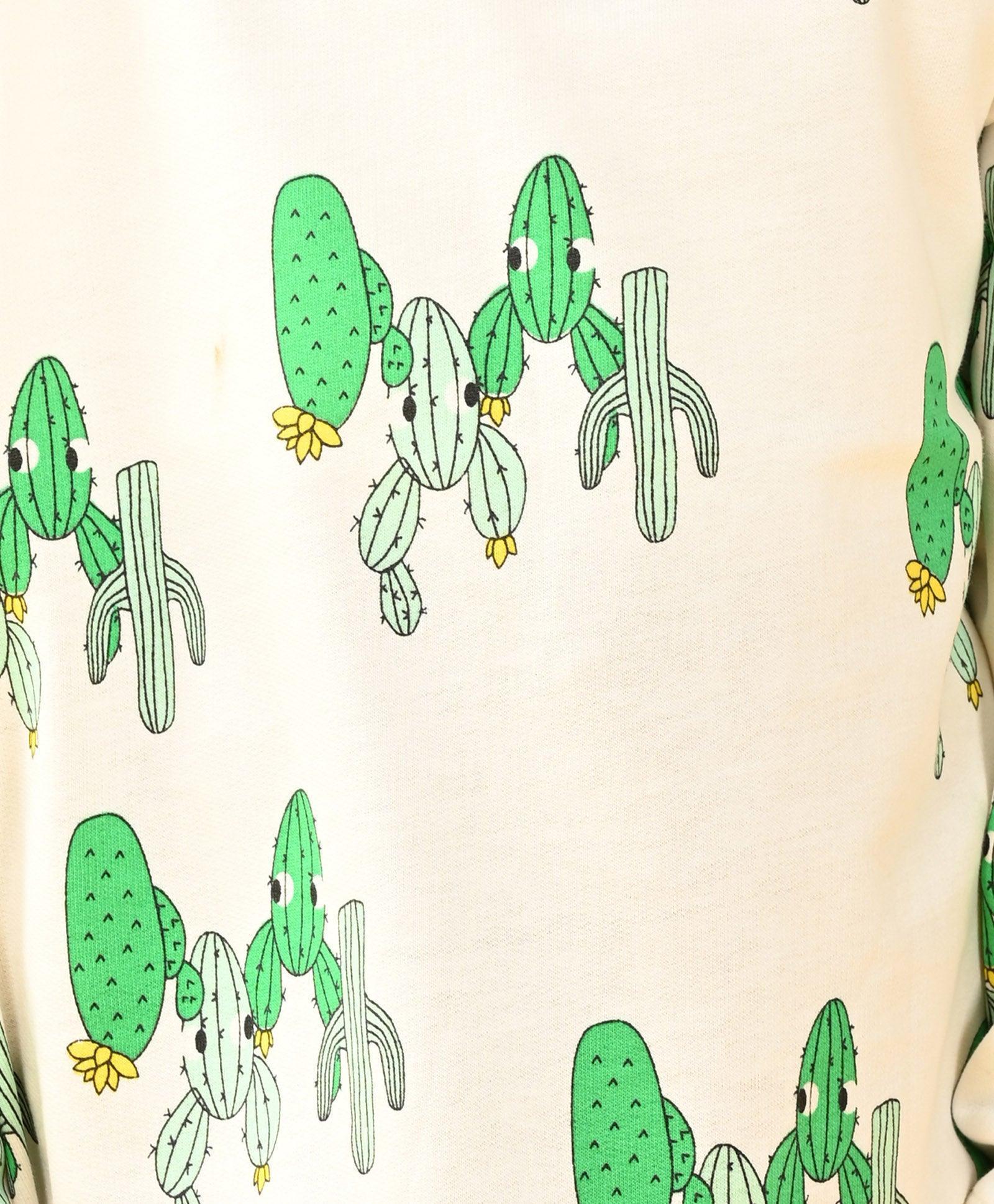 CACTUS TERRY GIRLS SWEATSHIRT - WHITE