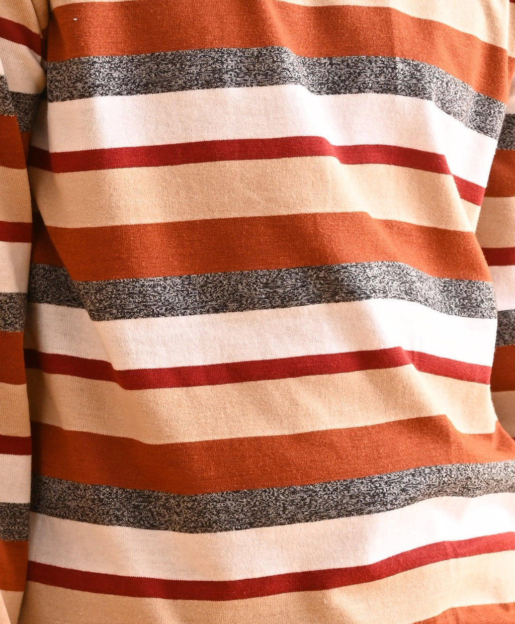 GRINDLE BEIGE STRIPED BOYS LONG SLEEVES PYJAMA SET