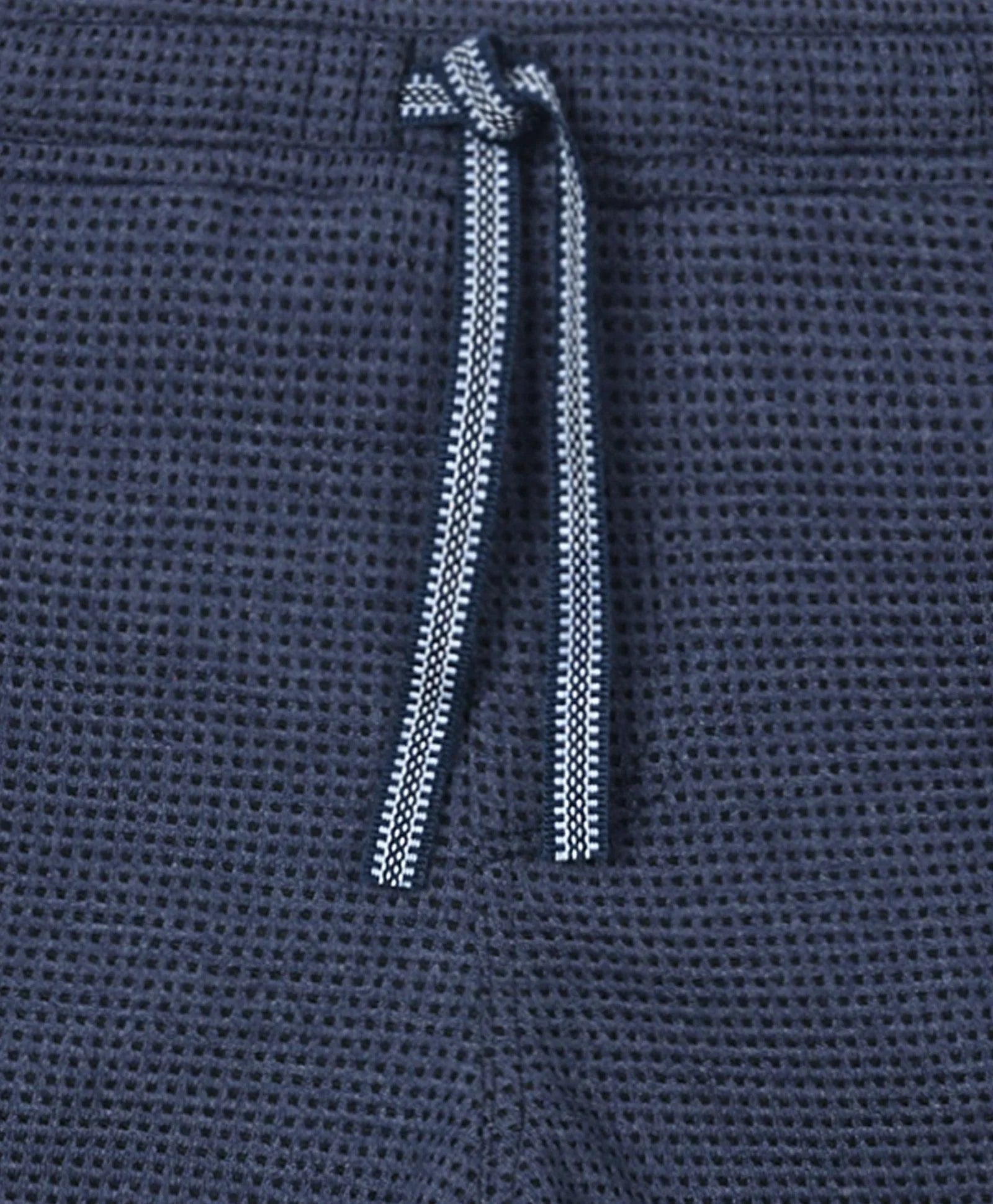 BLUE CHECK TEXTURED BOYS SHORTS - BLUE