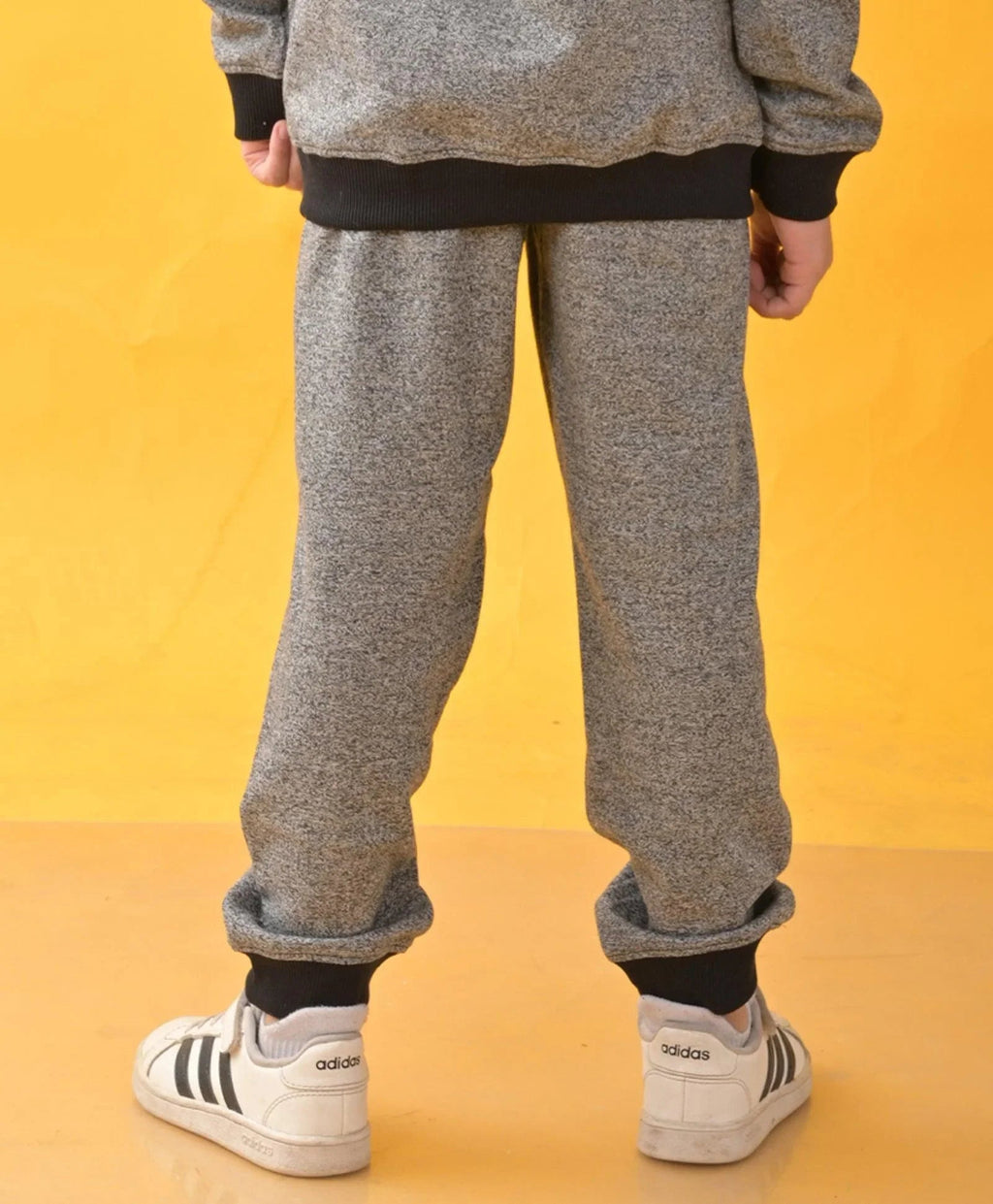 BLACK SPACE DYED JOGGER - BLACK