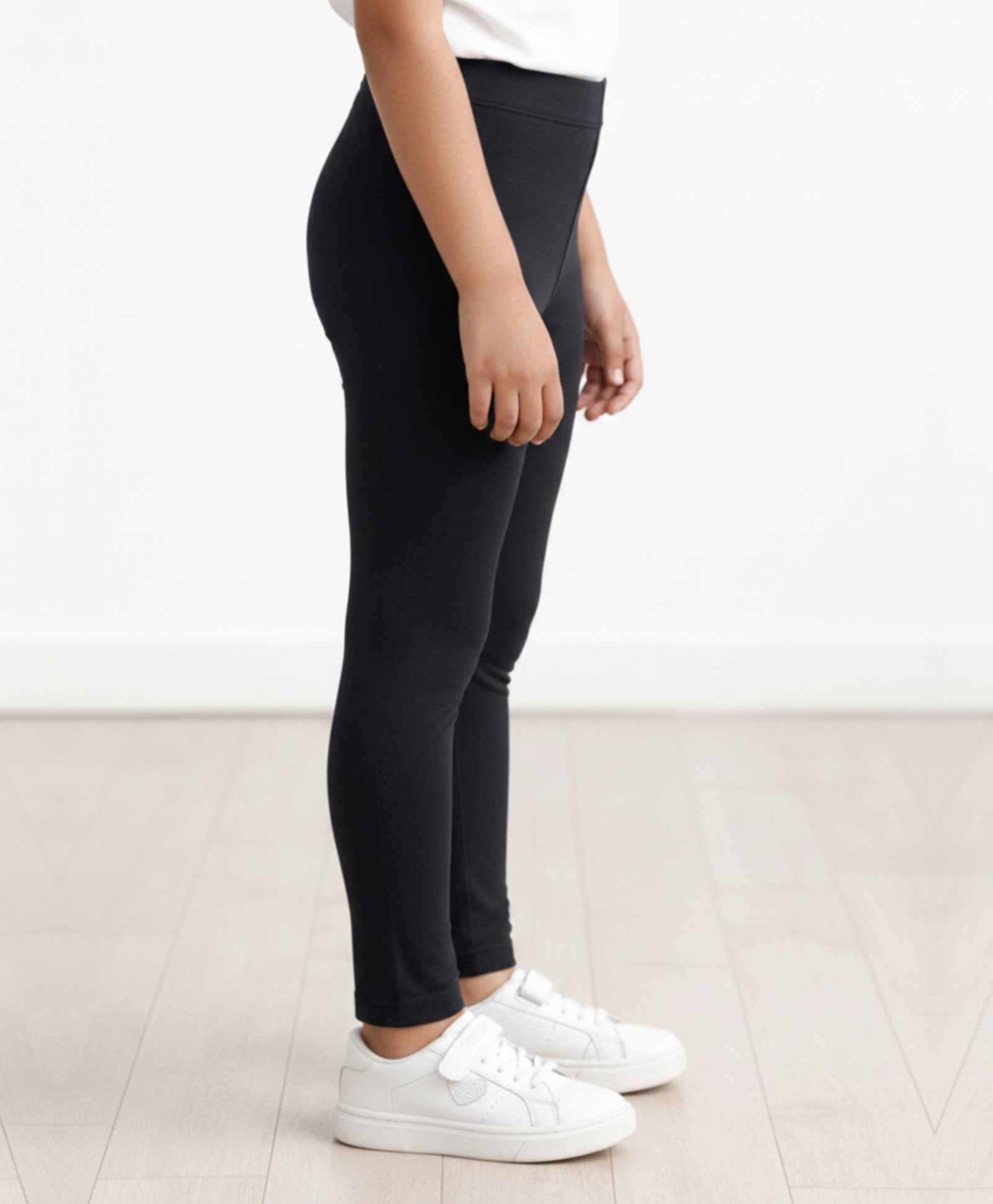 BLACK HEART SPORTY LEGGINGS - BLACK