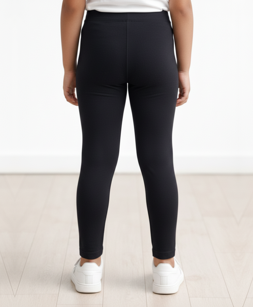 BLACK HEART SPORTY LEGGINGS - BLACK