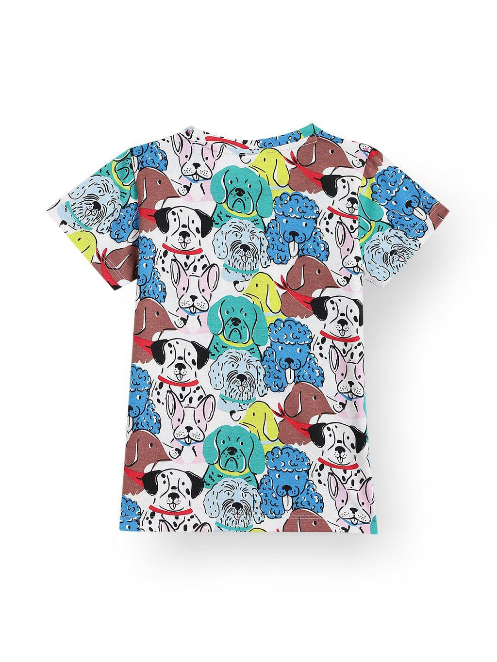 DOGS SHORT SLEEVE BOYS T-SHIRT - WHITE