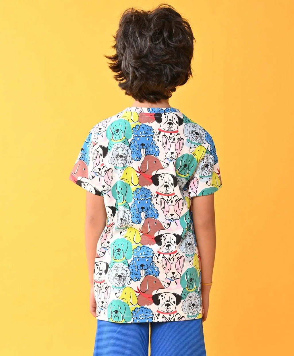 DOGS SHORT SLEEVE BOYS T-SHIRT - WHITE