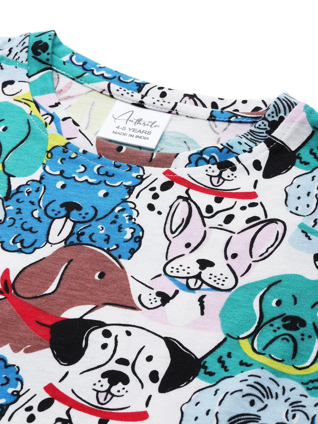 DOGS SHORT SLEEVE BOYS T-SHIRT - WHITE