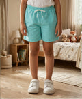 AQUA SUMMER GIRLS SHORTS - AQUA