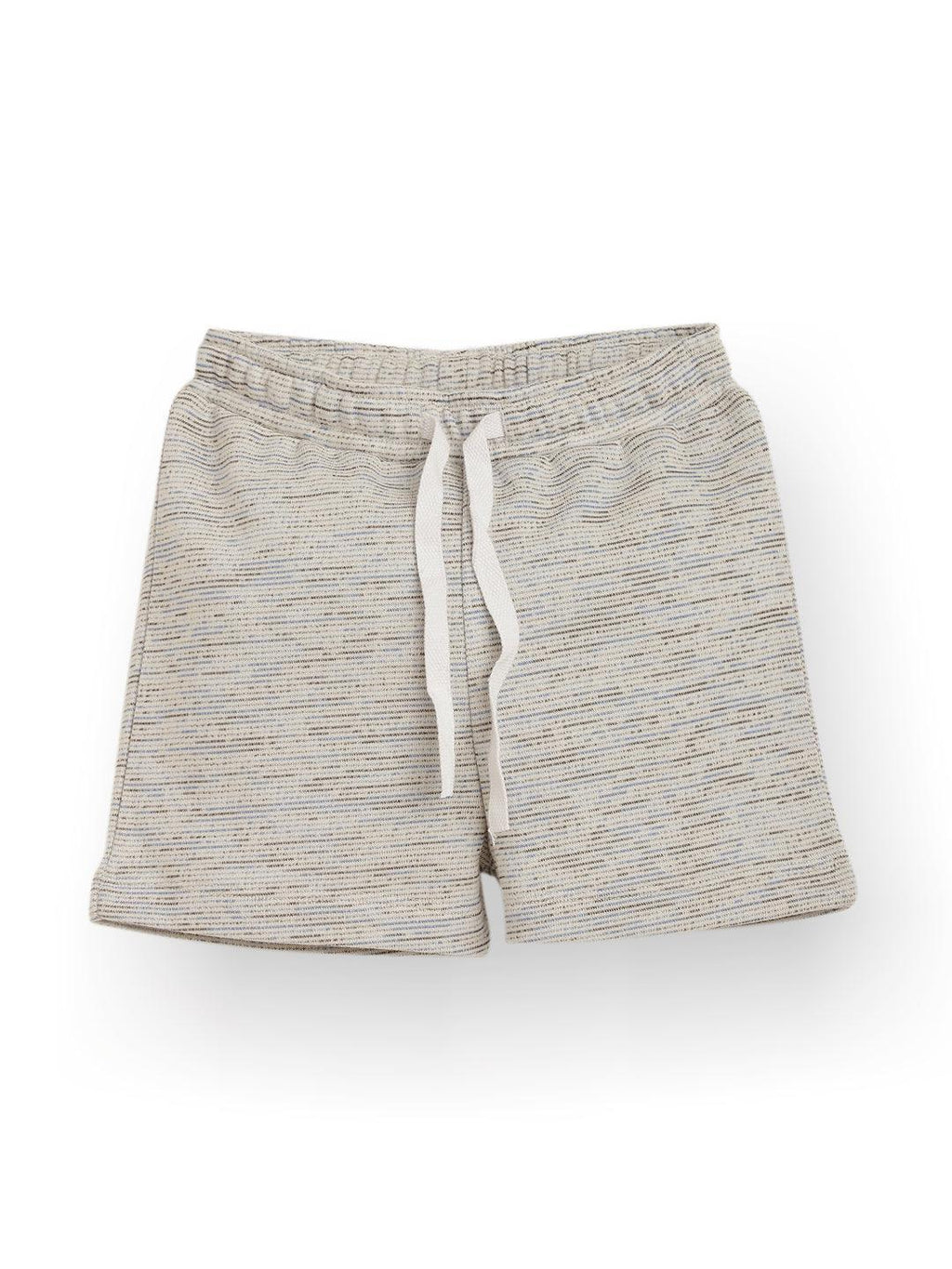 BLACK BLUE TEXTURED SUMMER GIRLS SHORTS - WHITE
