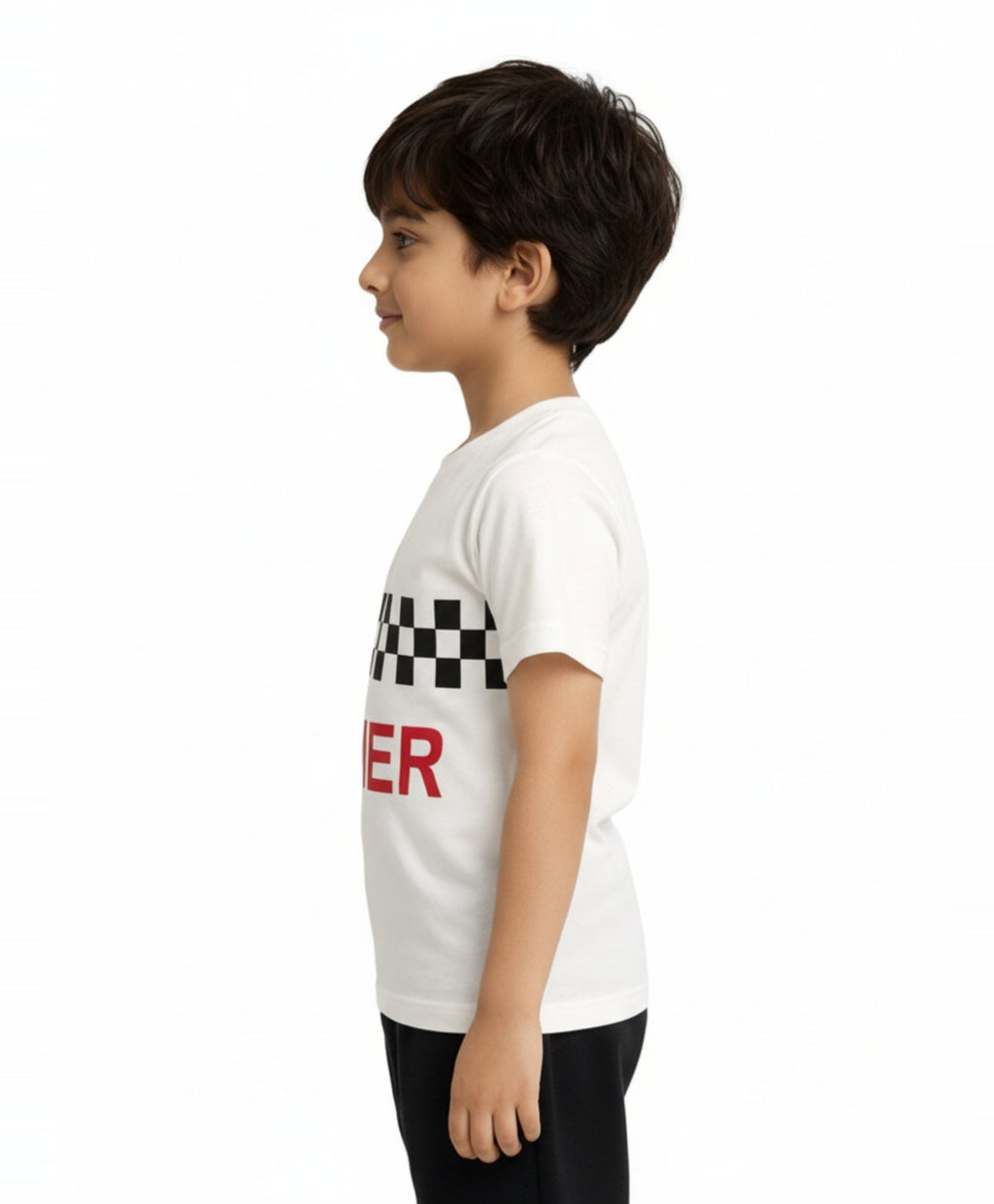 GAMER CHECK T-SHIRT - WHITE