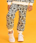 BLACK HEART FLEECE GIRLS JOGGER-WHITE