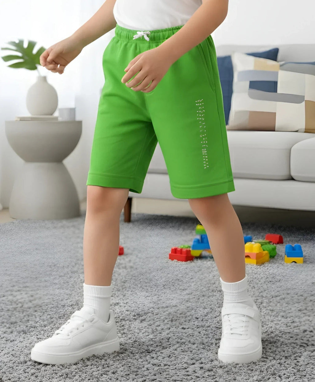GREEN BOYS SHORTS