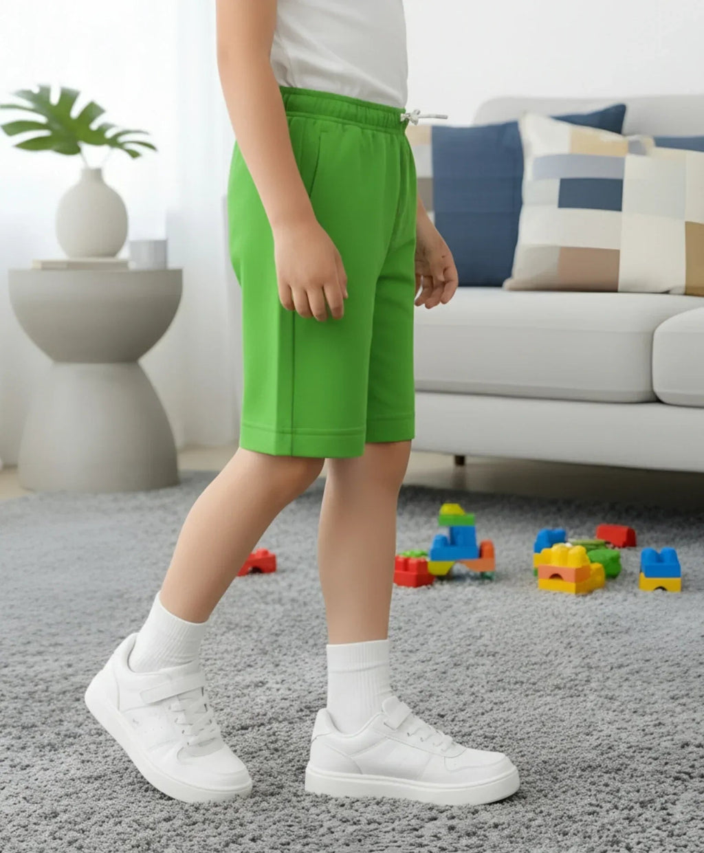 GREEN BOYS SHORTS