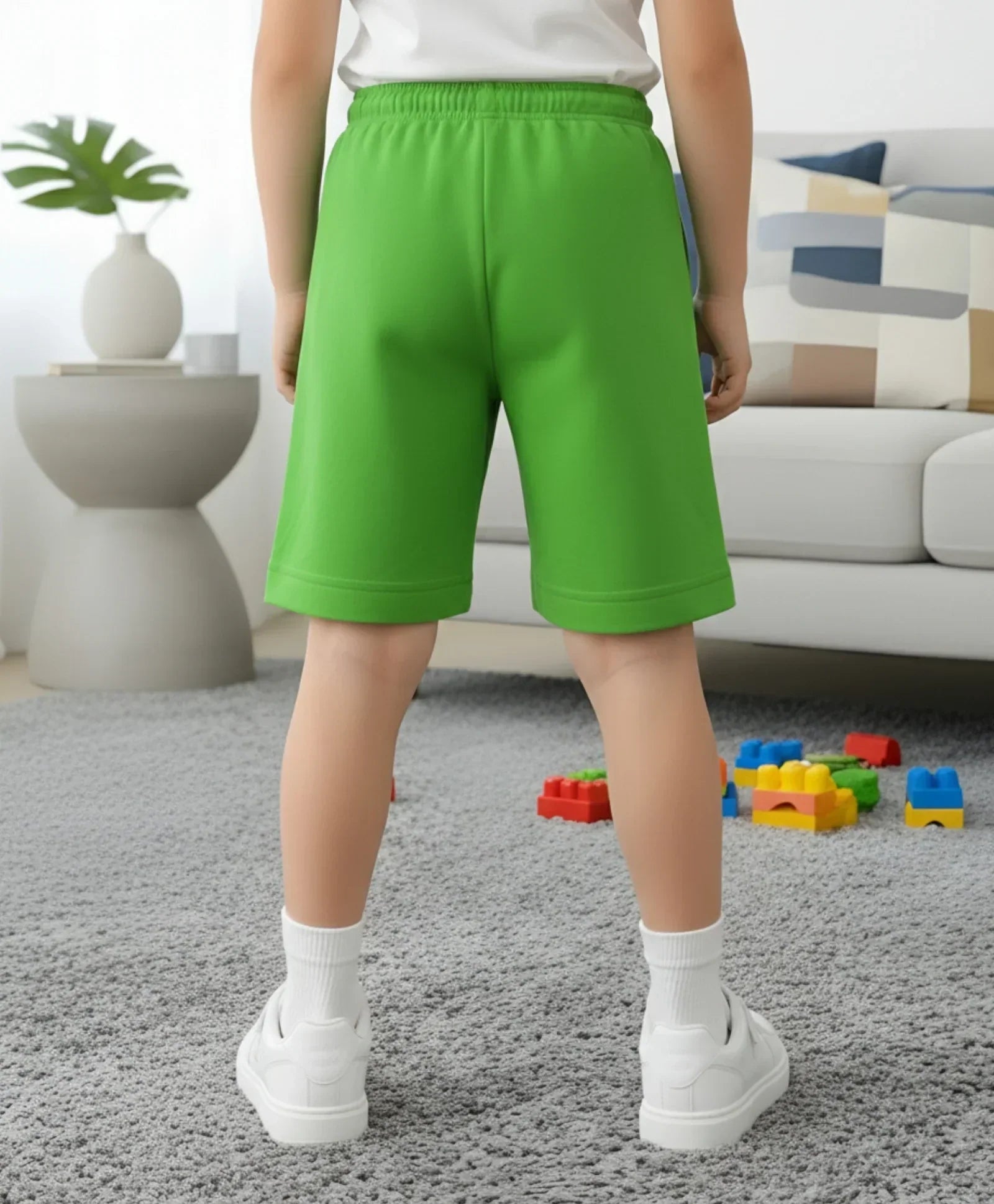 GREEN BOYS SHORTS