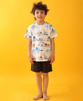 MIGHTY DIGGER SLEEPWEAR SHORTS SET - WHITE/NAVY