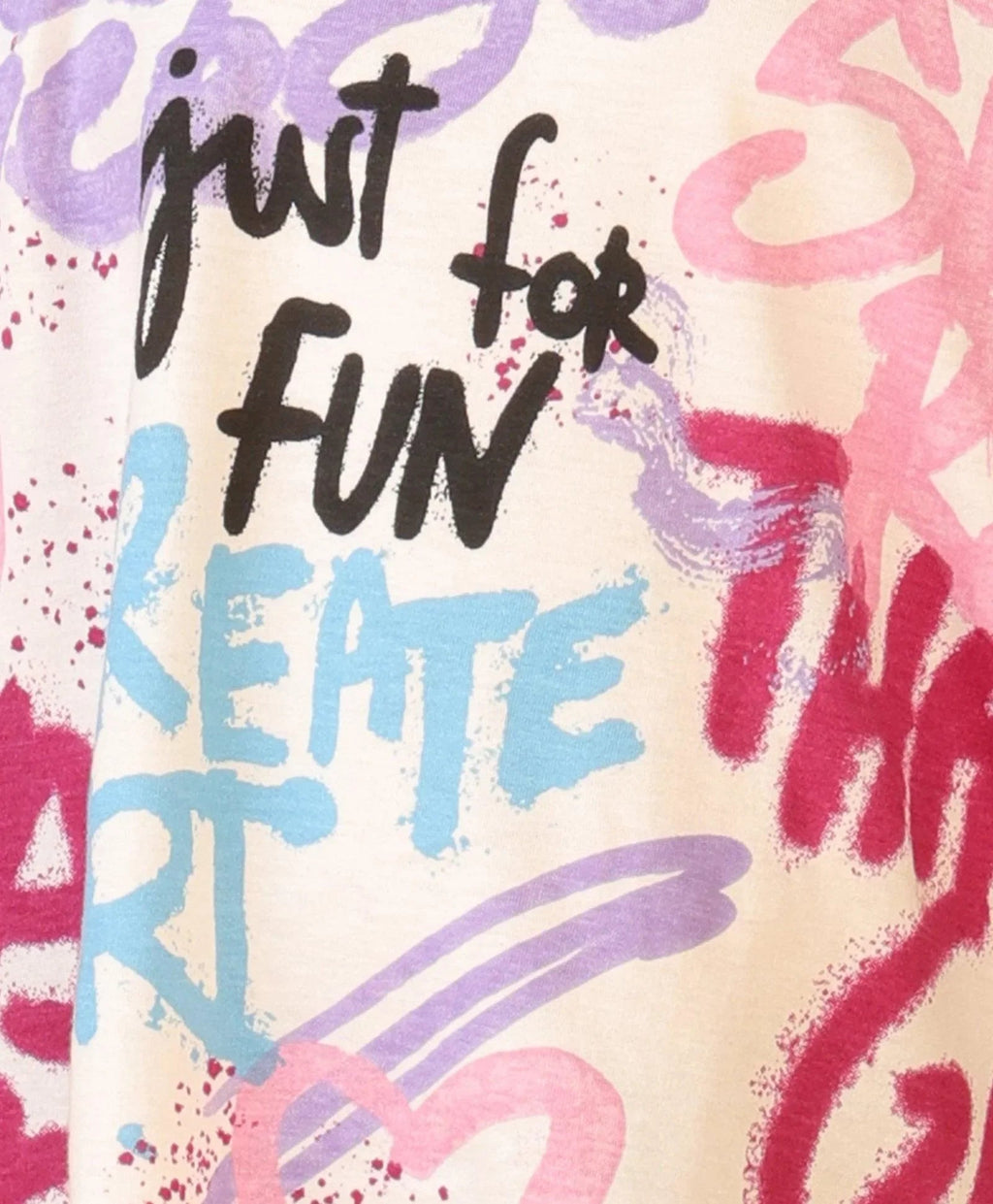 CREATE ART SHORT SLEEVES SUMMER T-SHIRT - OFF WHITE