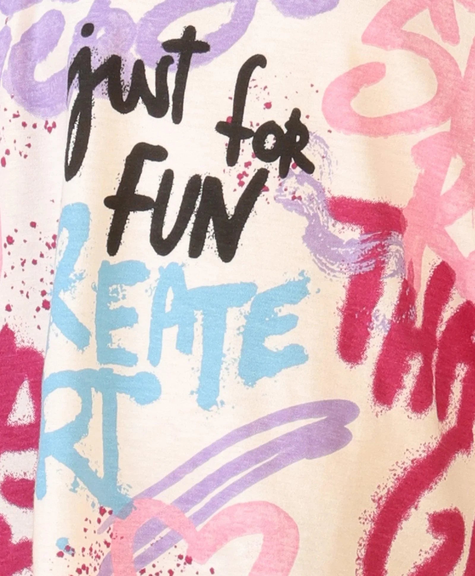 CREATE ART SHORT SLEEVES SUMMER T-SHIRT - OFF WHITE