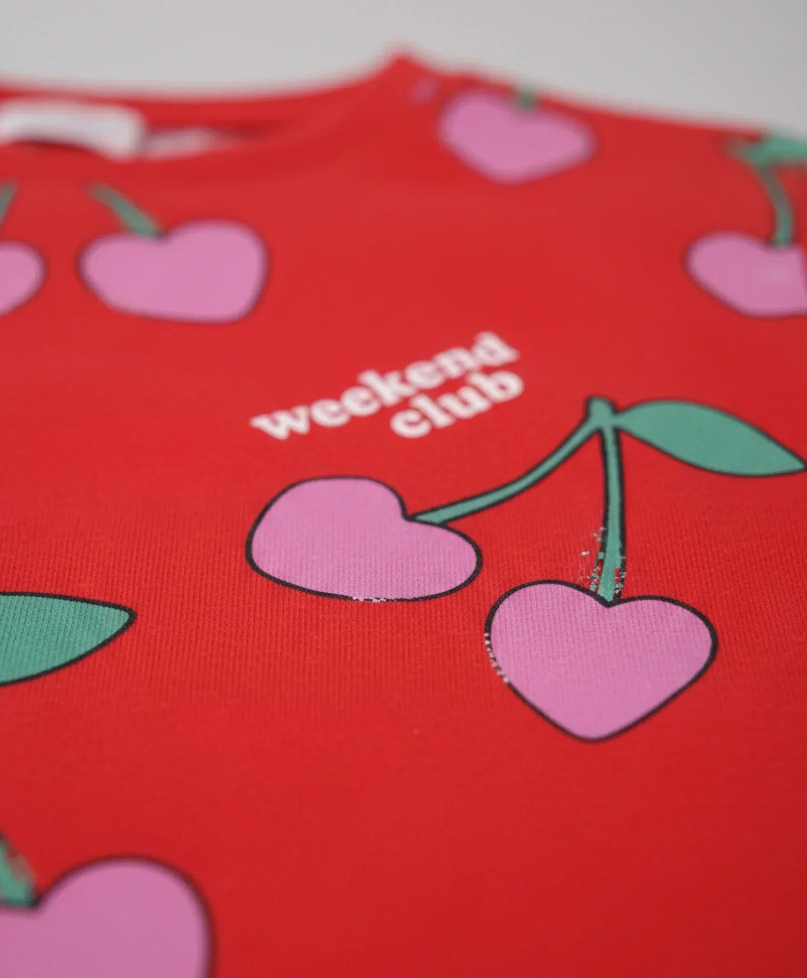 CHERRY RED SHORT SLEEVES PYJAMA SET - RED