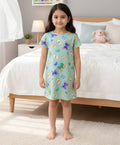 BUTTERFLY GREEN NIGHT DRESS - GREEN