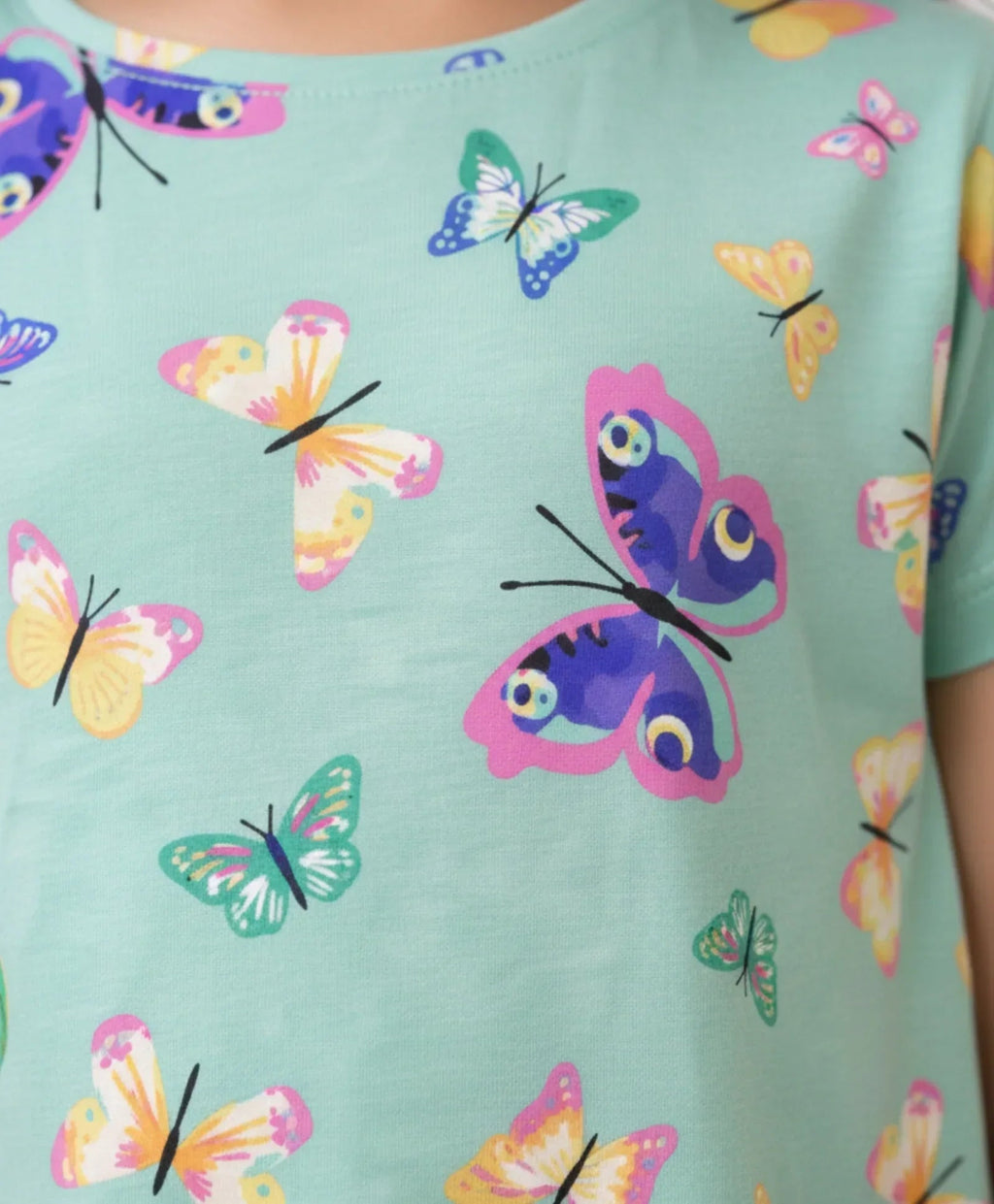BUTTERFLY GREEN NIGHT DRESS - GREEN