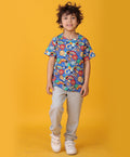 ANIMAL GREY MELANGE SUMMER JOGGER SET - BLUE/GREY