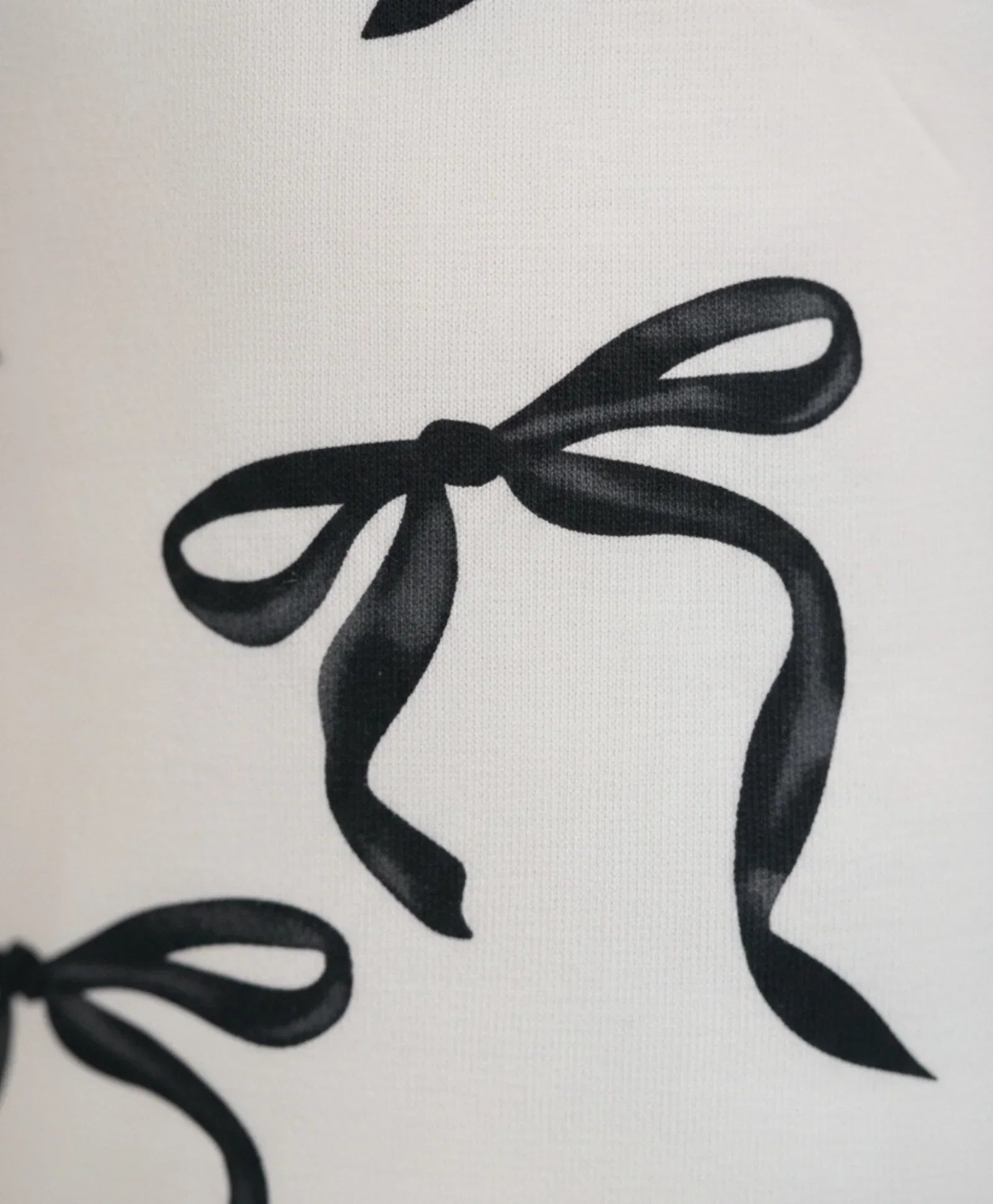 BLACK BOW SLEEPWEAR SHORT SET - BLACK