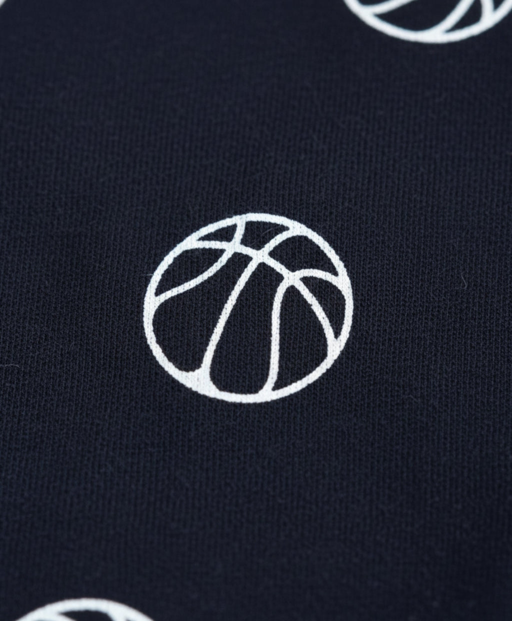 BASKETBALL BOYS SLEEPWEAR SHORTS SET - BLACK
