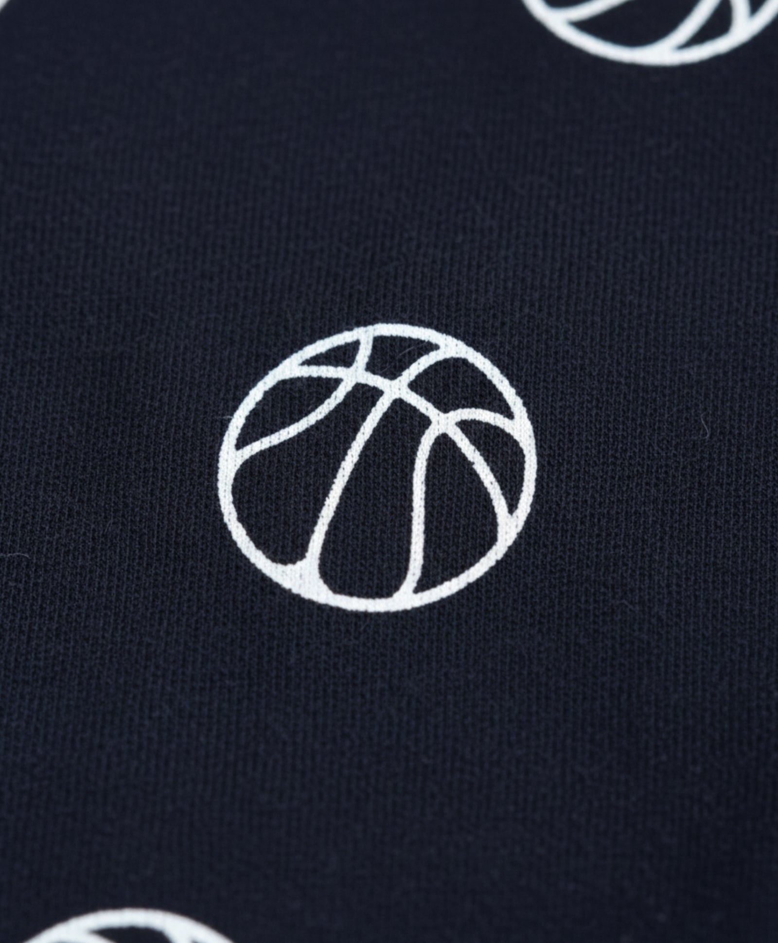 BASKETBALL BOYS SLEEPWEAR SHORTS SET - BLACK