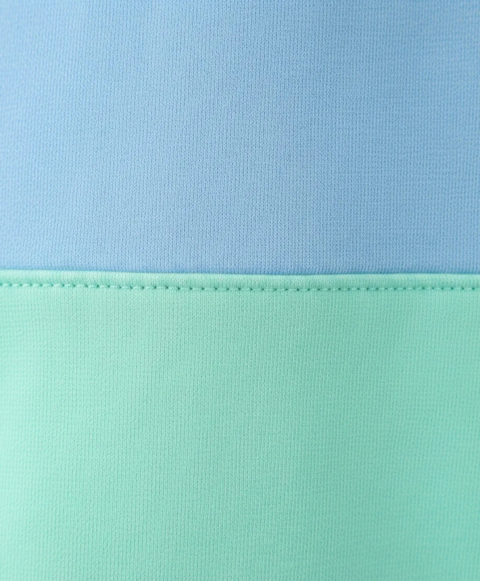 BLUE GREEN COLOR BLOCK FLEECE SWEATSHIRT JOGGER SET - BLUE/GREEN