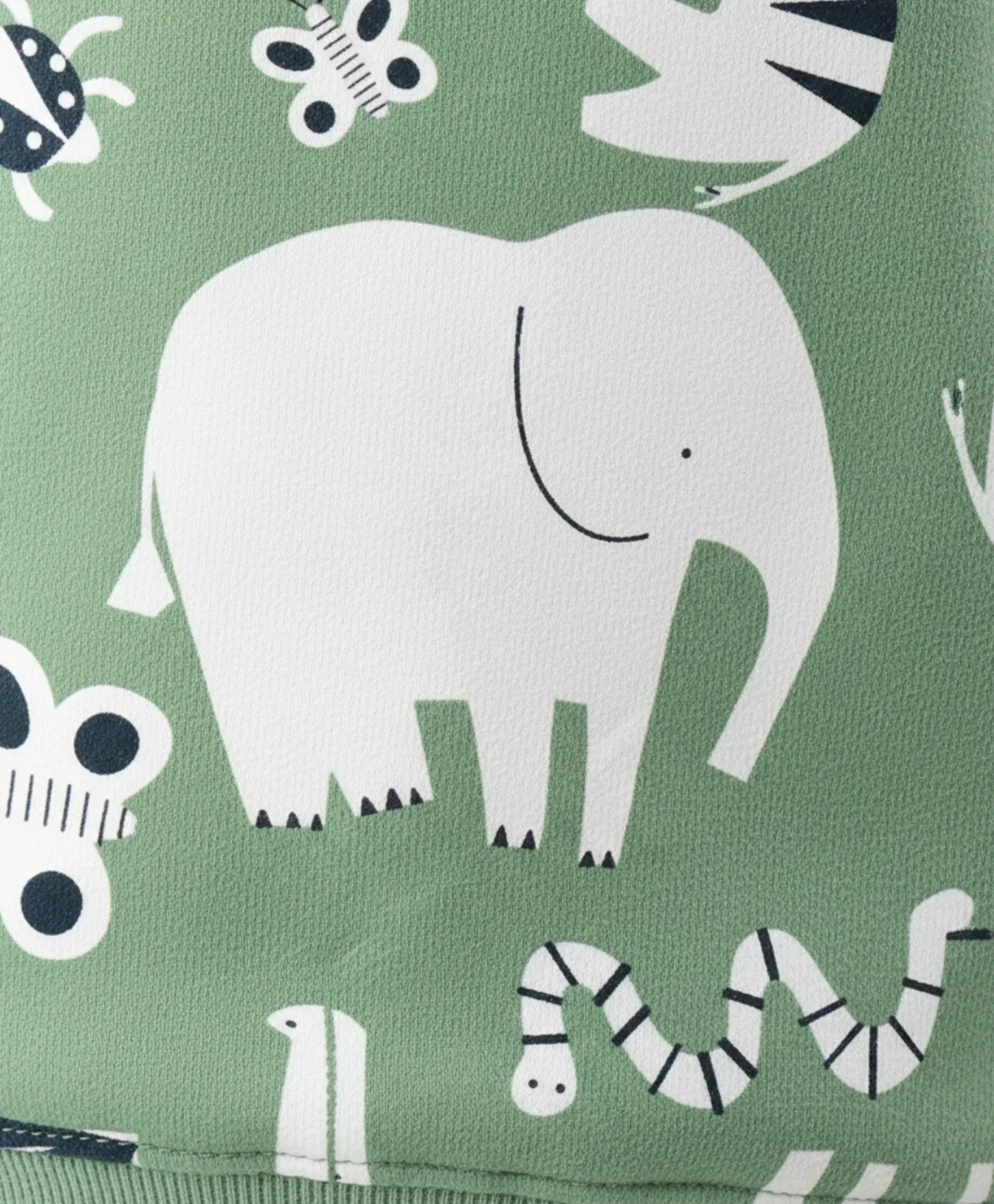ANIMAL GREEN FLEECE GIRLS SWEATSHIRT - GREEN