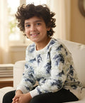 BLACK BLUE LIGHTING BOYS FLEECE SWEATSHIRT - BLUE