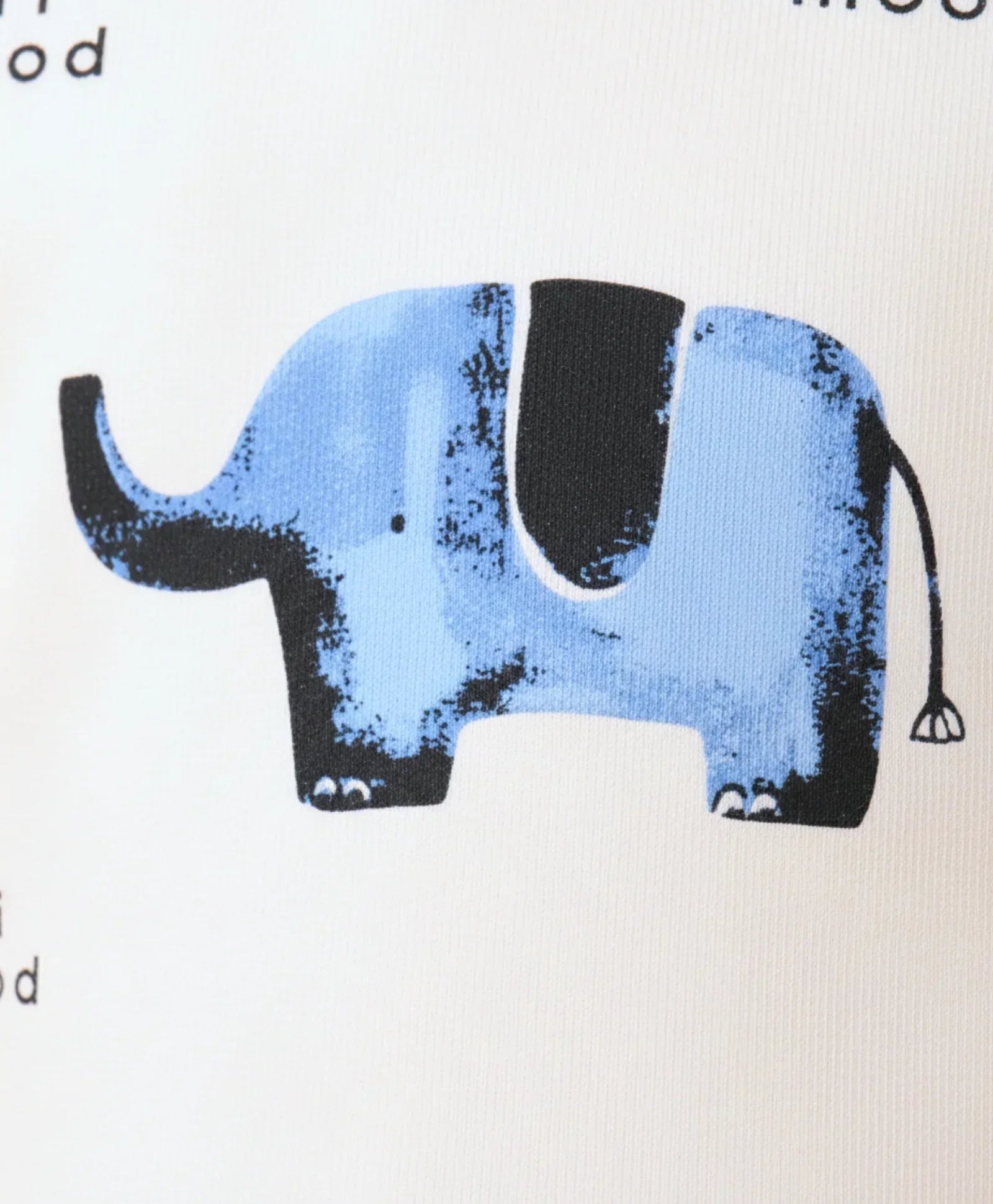 ELEPHANT SAFARI GIRLS FLEECE SWEATSHIRT JOGGER SET - WHITE