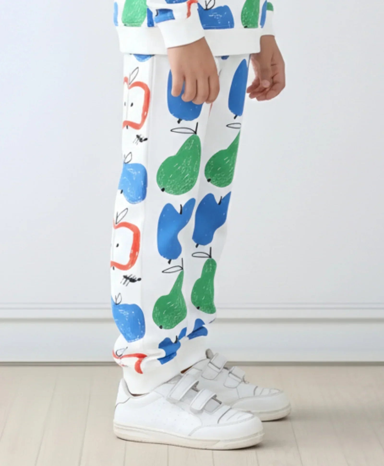 APPLE PEAR GIRLS FLEECE JOGGER - WHITE