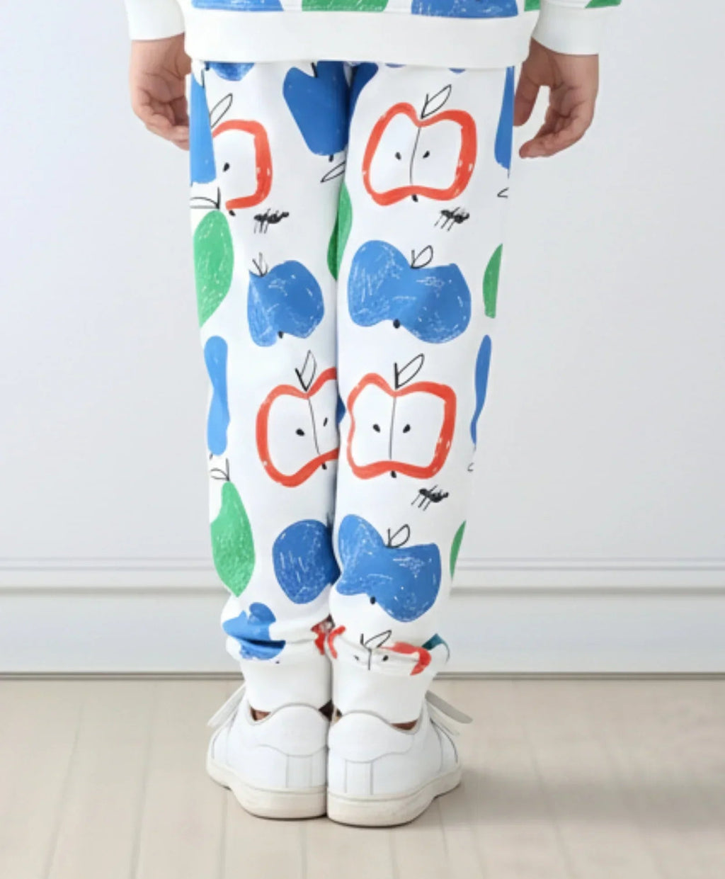 APPLE PEAR BOYS FLEECE JOGGER - WHITE