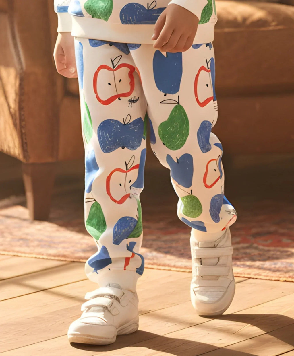 APPLE PEAR BOYS FLEECE JOGGER - WHITE