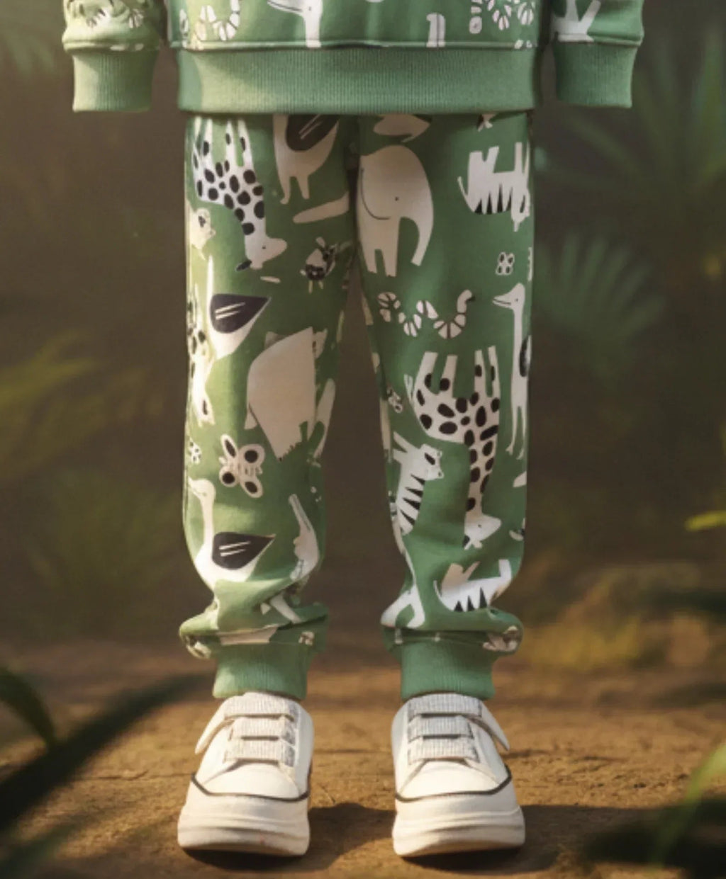 ANIMAL GREEN FLEECE BOYS JOGGER - GREEN