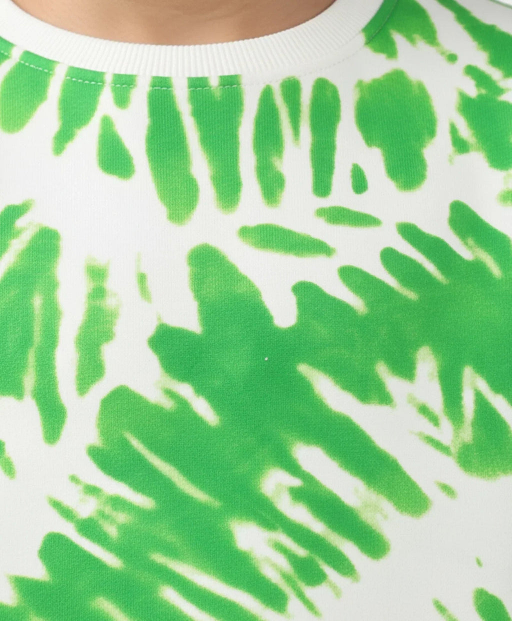 GREEN SWIRL BOYS FLEECE SWEATSHIRT - GREEN