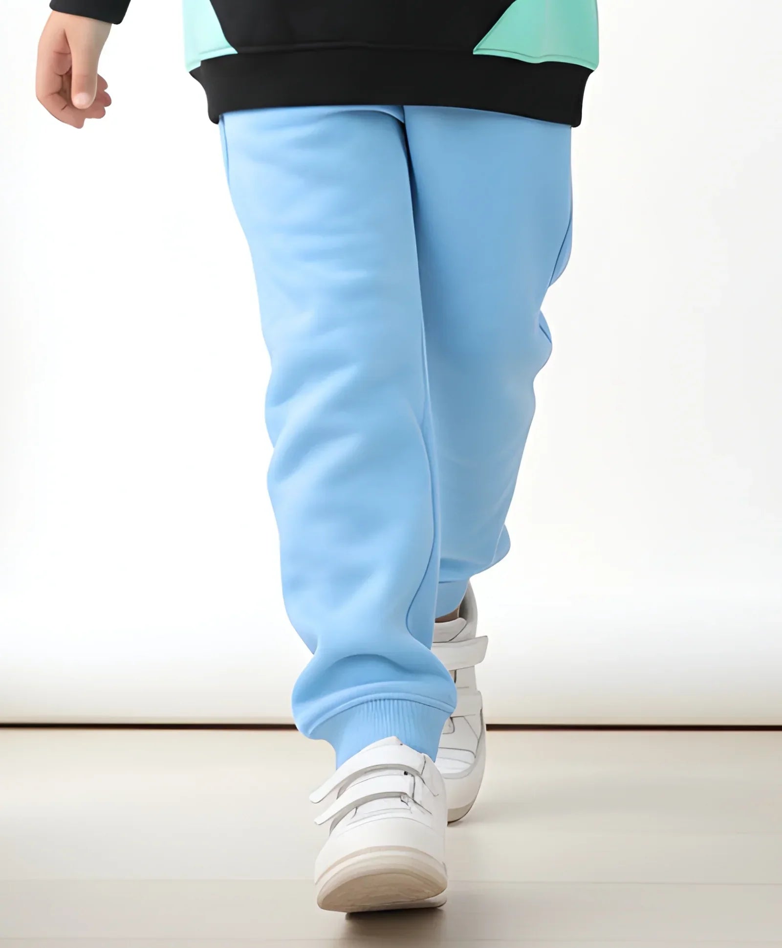BLUE FLEECE BOYS JOGGER - BLUE