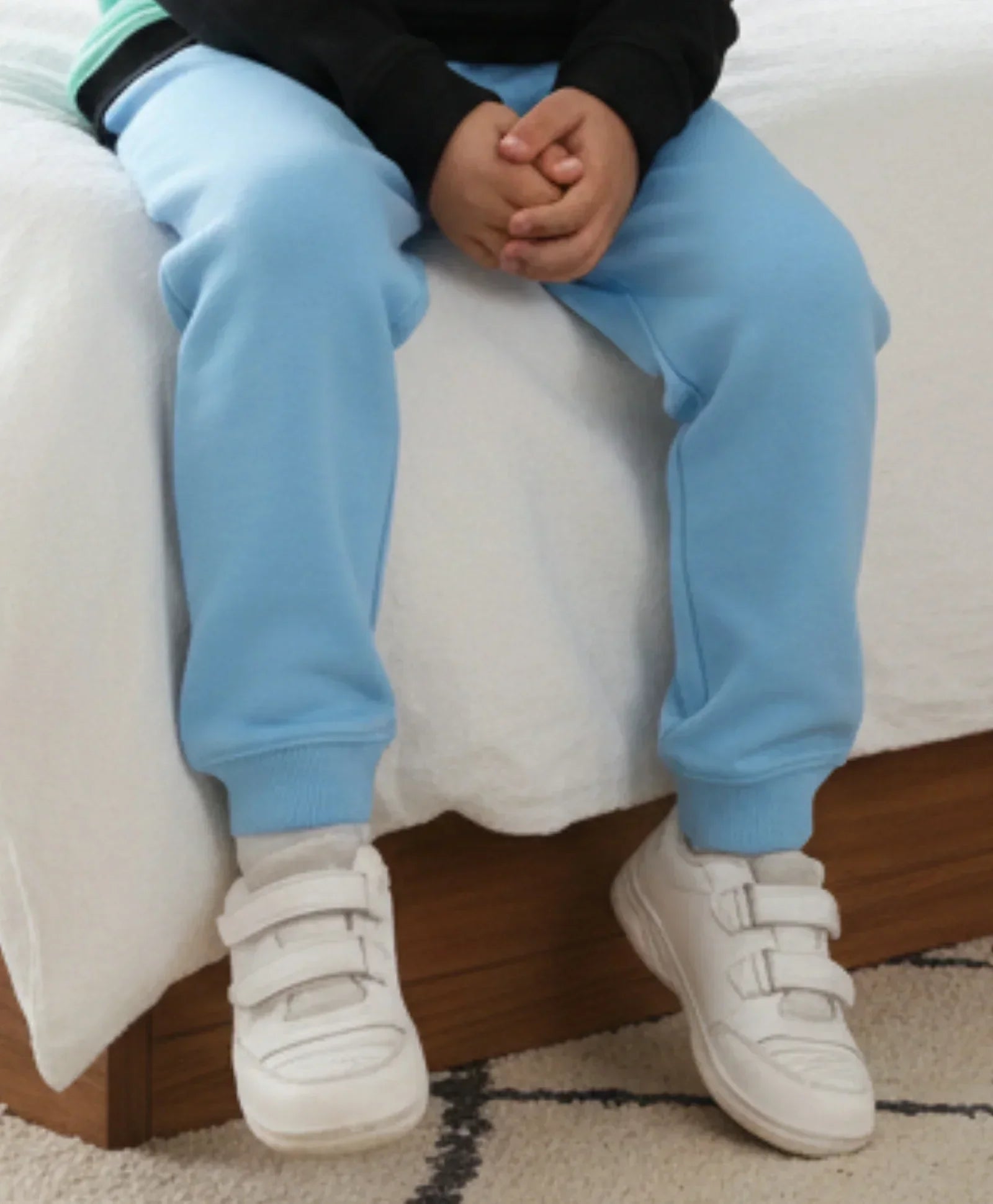 BLUE FLEECE GIRLS JOGGER - BLUE