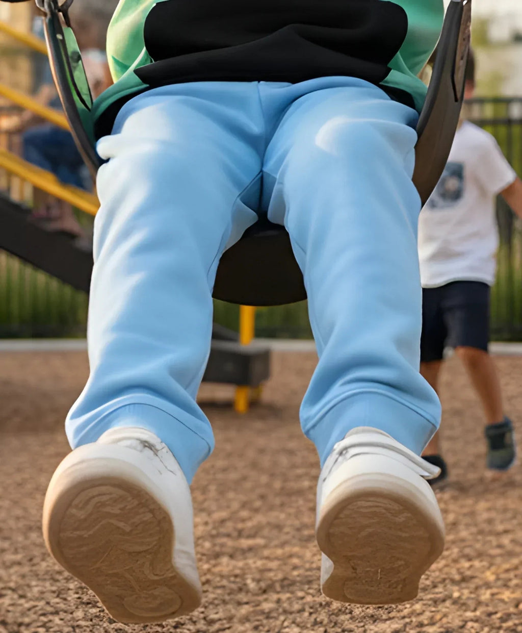 BLUE FLEECE GIRLS JOGGER - BLUE