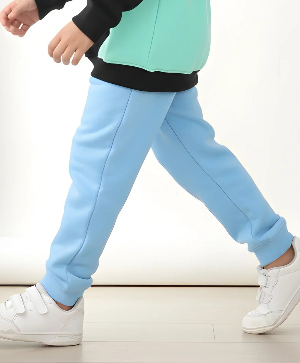 BLUE FLEECE GIRLS JOGGER - BLUE